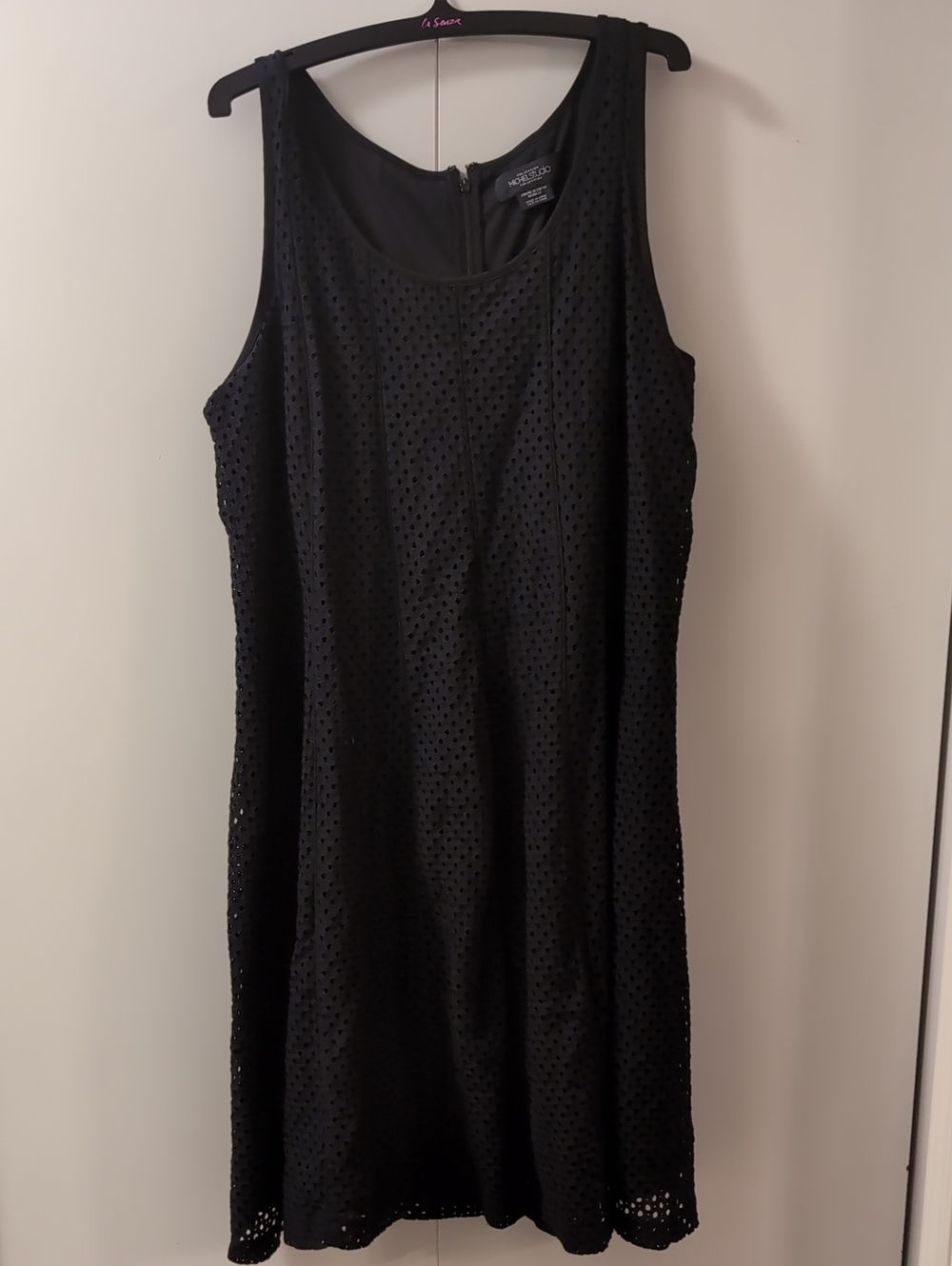 Worthington Black Eyelet Sleeveless Dress
